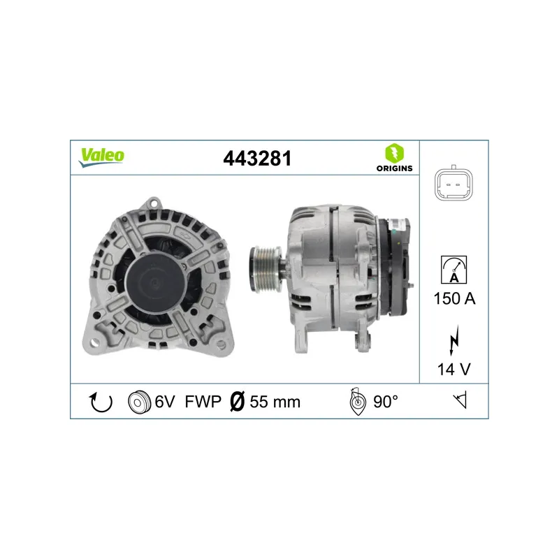 Alternateur VALEO 443281