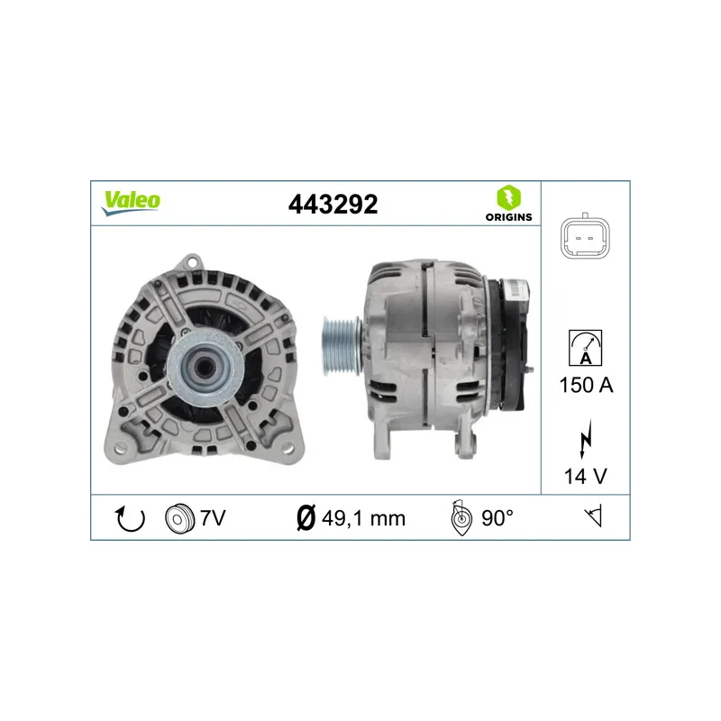 Alternateur VALEO 443292