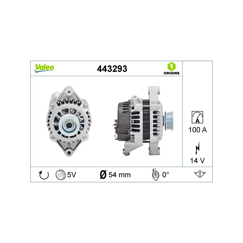 Alternateur VALEO 443293