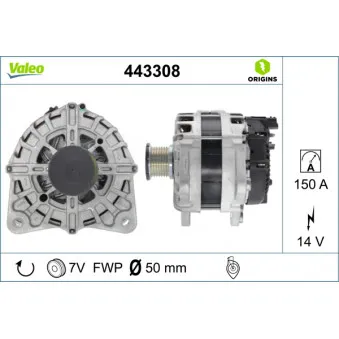 Alternateur VALEO 443308