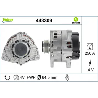 Alternateur VALEO 443309