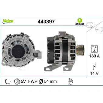 Alternateur VALEO 443397