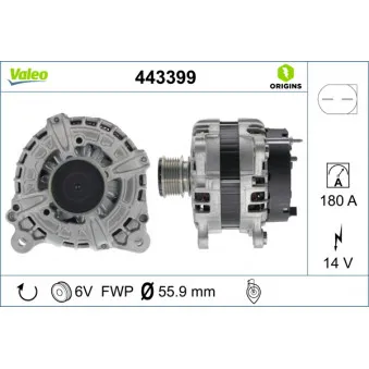 Alternateur VALEO 443399