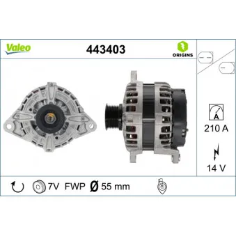Alternateur VALEO 443403