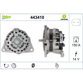 Alternateur VALEO 443410