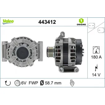 Alternateur VALEO 443412