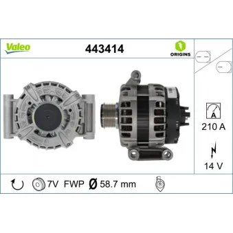 Alternateur VALEO 443414