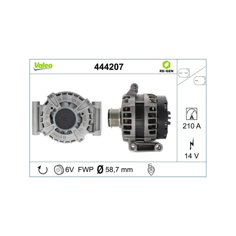 Alternateur VALEO 444207