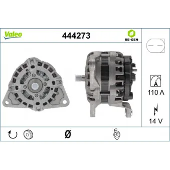 Alternateur VALEO 444273