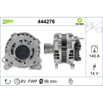 Alternateur VALEO 444276
