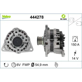 Alternateur VALEO 444278