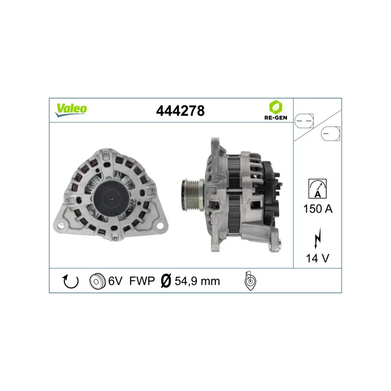 Alternateur VALEO 444278