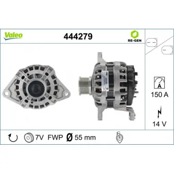 Alternateur VALEO 444279