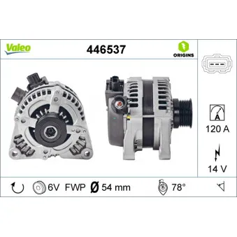 Alternateur VALEO 446537