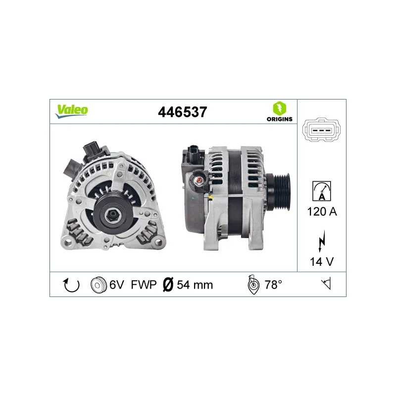 Alternateur VALEO 446537