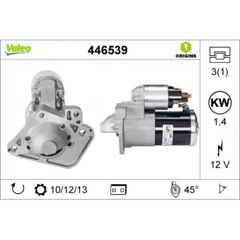 Démarreur VALEO 446539