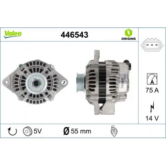 Alternateur VALEO 446543