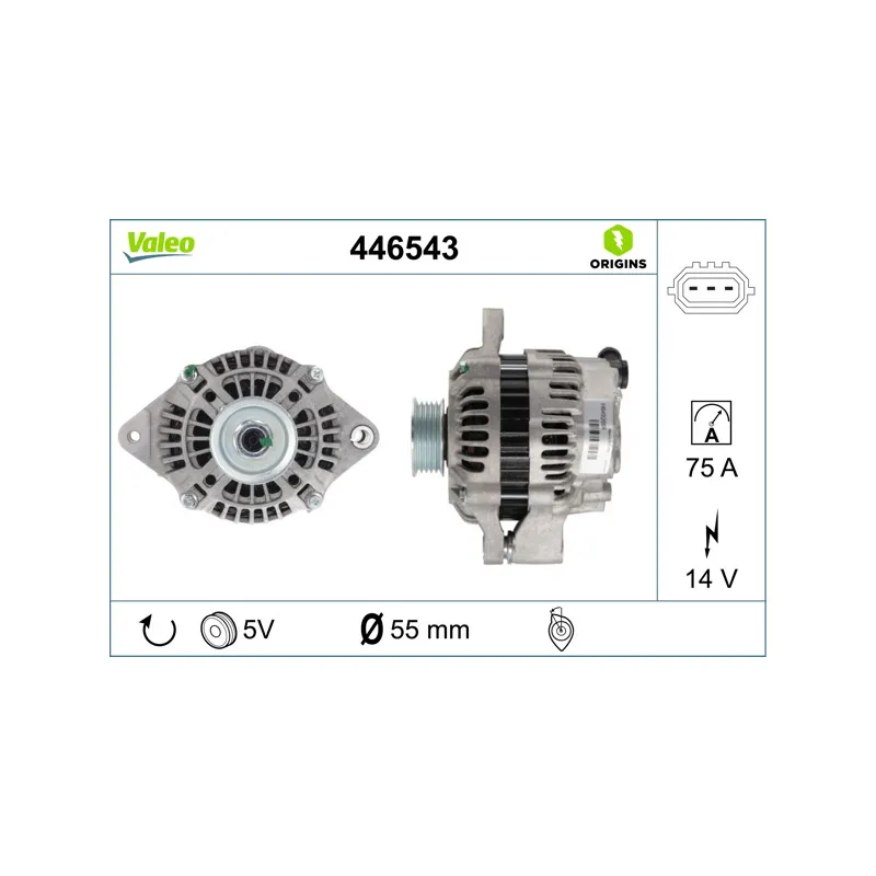 Alternateur VALEO 446543