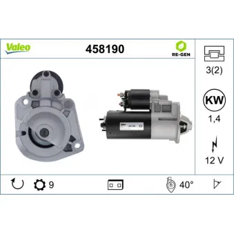 Démarreur VALEO 458190