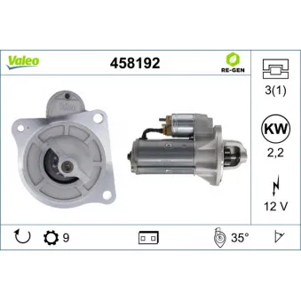 Démarreur VALEO 458192