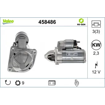 Démarreur VALEO 458486