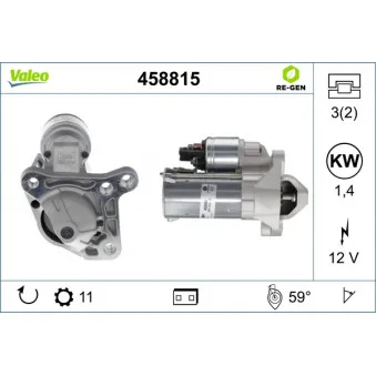 Démarreur VALEO 458815