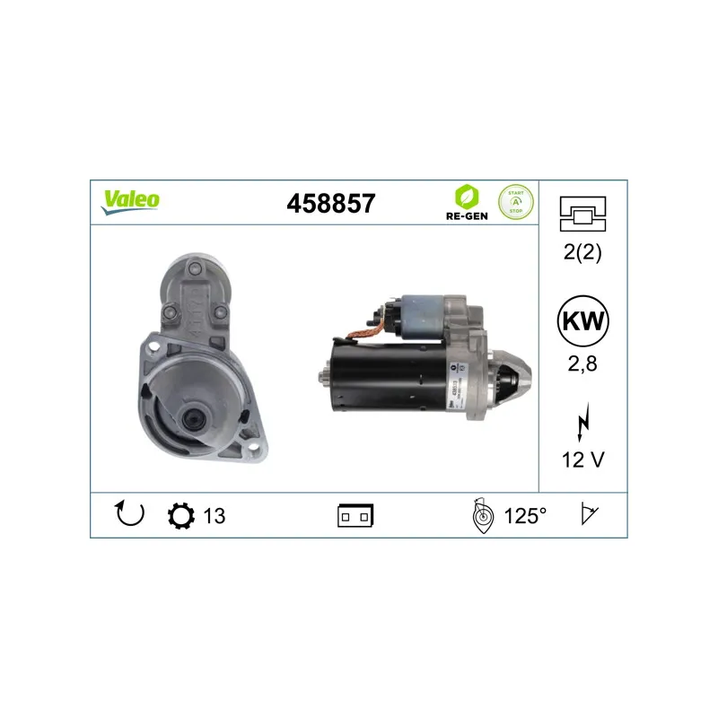 Démarreur VALEO 458857