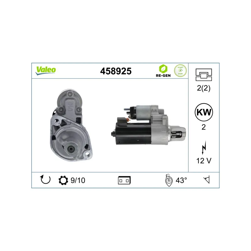 Démarreur VALEO 458925