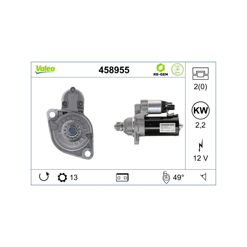Démarreur VALEO 458955