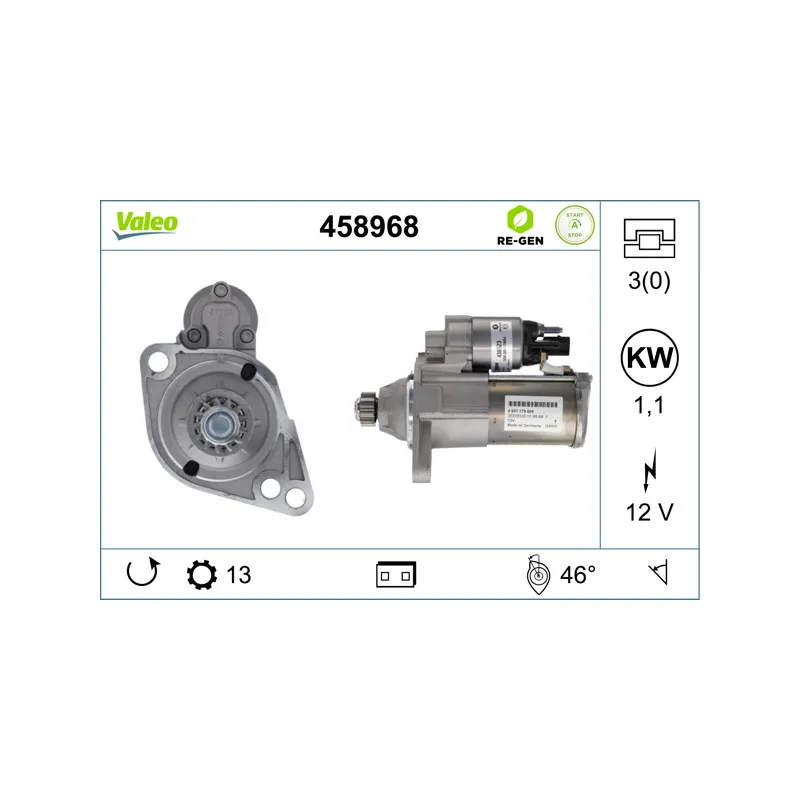 Démarreur VALEO 458968