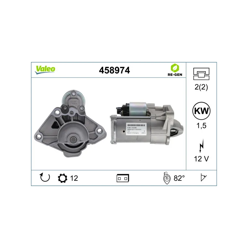Démarreur VALEO 458974