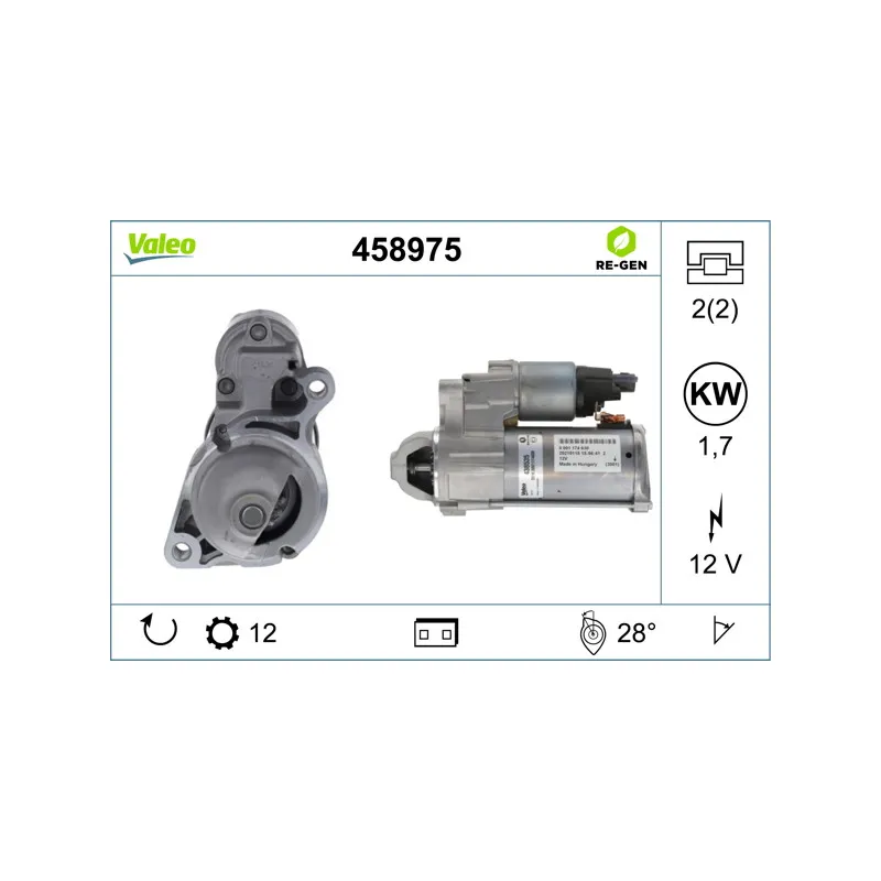 Démarreur VALEO 458975