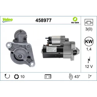 Démarreur VALEO 458977