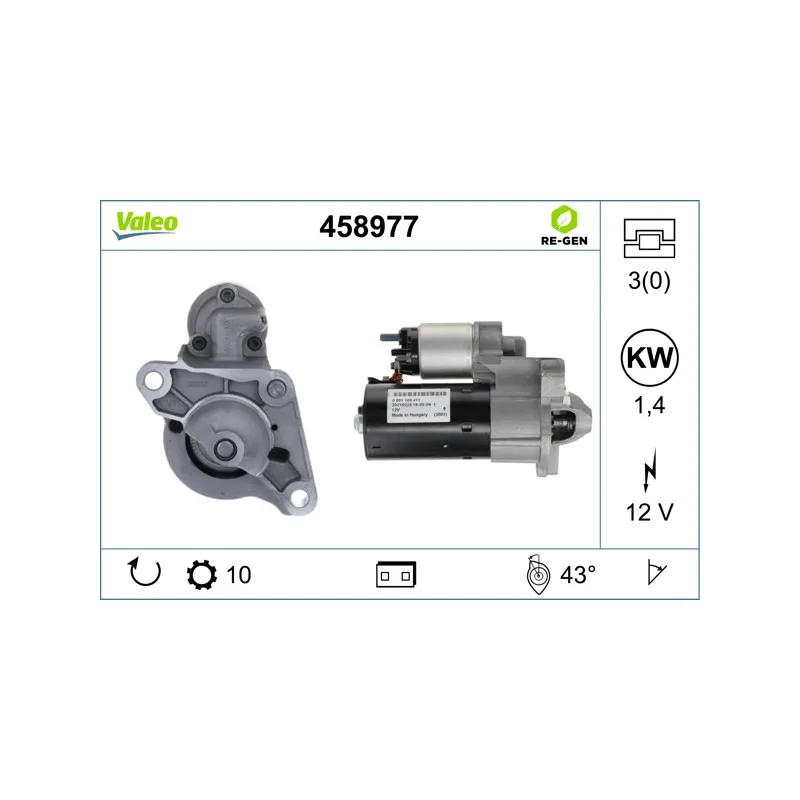 Démarreur VALEO 458977