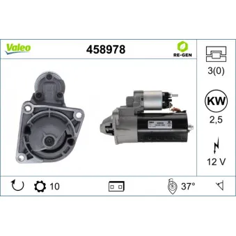 Démarreur VALEO 458978