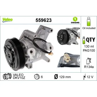 Compresseur, climatisation VALEO 559623