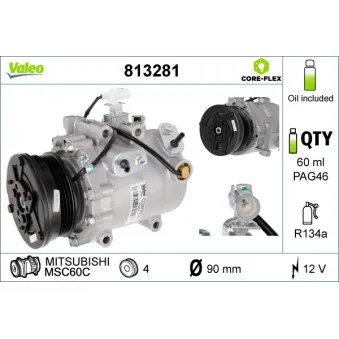Compresseur, climatisation VALEO 813281