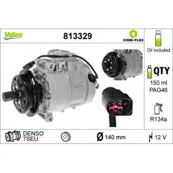 Compresseur, climatisation VALEO 813329