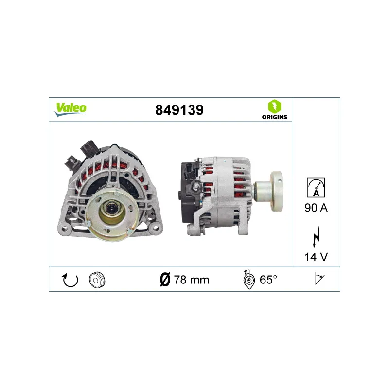 Alternateur VALEO 849139