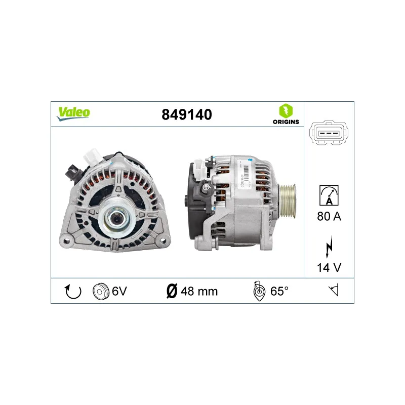 Alternateur VALEO 849140