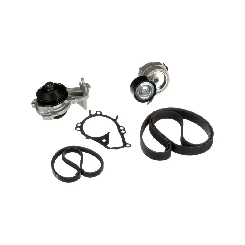 Pompe à eau+Jeu de courroie trapézoïdale à nervures GATES KP136PK1070
