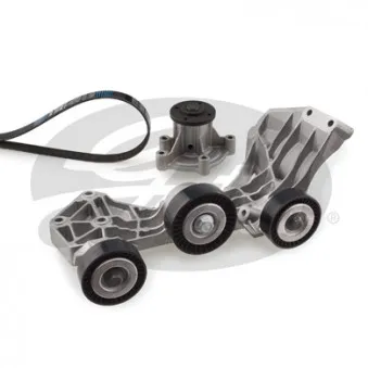 Pompe à eau+Jeu de courroie trapézoïdale à nervures GATES KP45PK1750