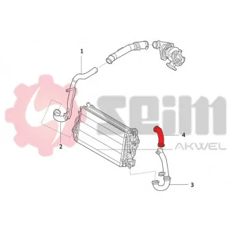 Gaine de suralimentation SEIM 981894