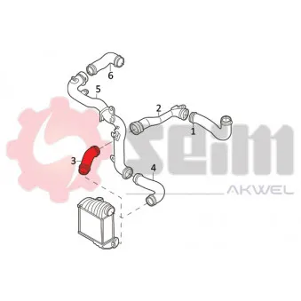 Gaine de suralimentation SEIM 981947