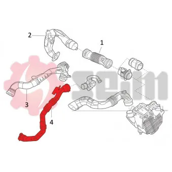 Gaine de suralimentation SEIM 982082