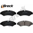 Jeu de 4 plaquettes de frein arrière BRECK 20747 00 703 00 - Visuel 2