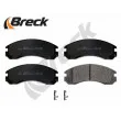 Jeu de 4 plaquettes de frein avant BRECK 21370 00 701 00 - Visuel 3