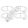 Jeu de 4 plaquettes de frein avant BRECK 24346 00 701 00 - Visuel 1