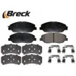 Jeu de 4 plaquettes de frein avant BRECK 24351 00 701 00 - Visuel 3