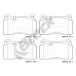 Jeu de 4 plaquettes de frein avant BRECK 25643 00 551 00 - Visuel 1